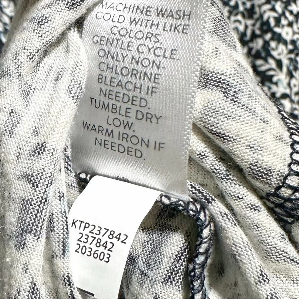 J. Jill Cotton Blend Floral Print Boho Tunic Top In Petite Large Multicolored - Picture 10 of 10